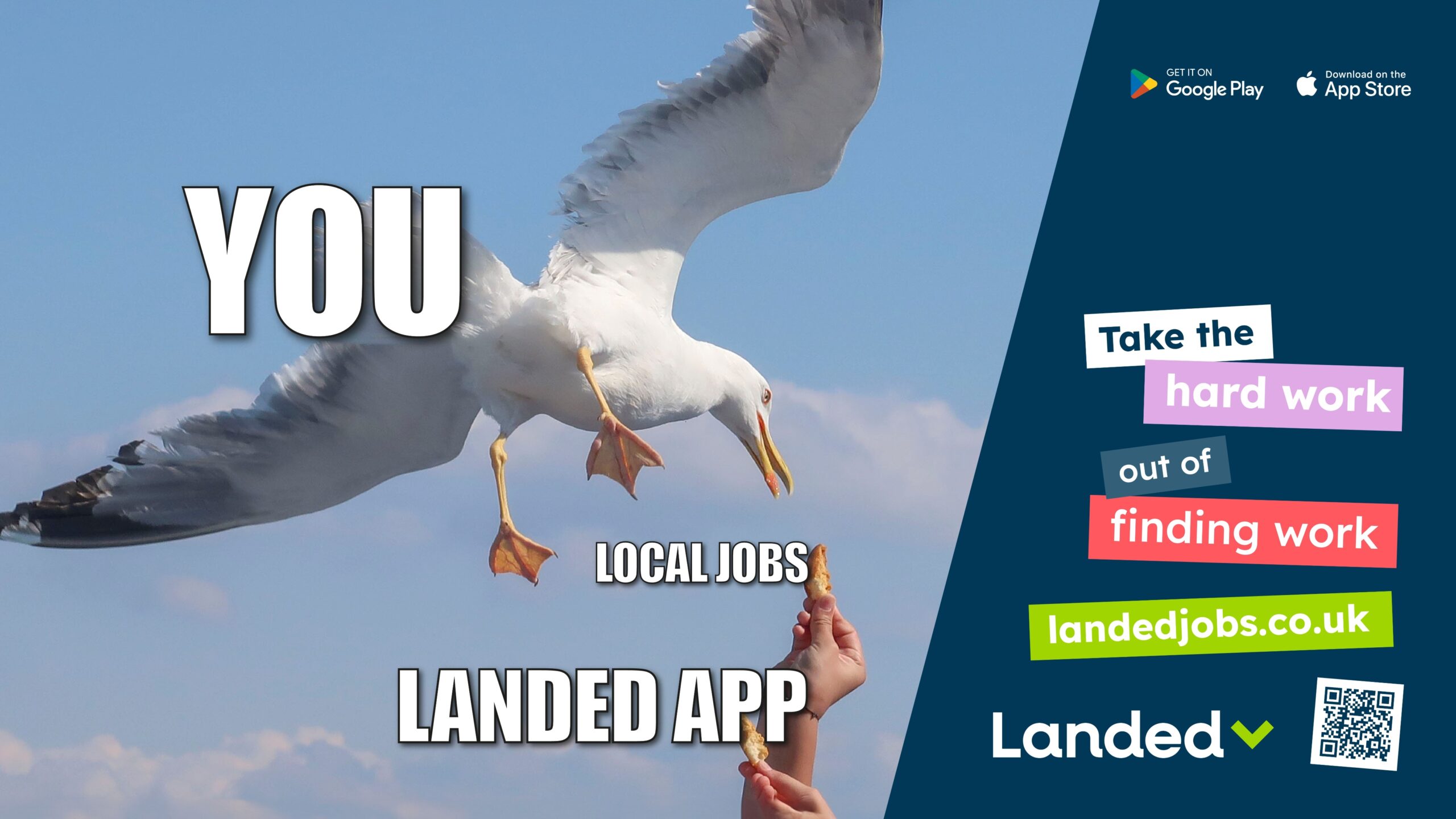 Advertising image for Landed App