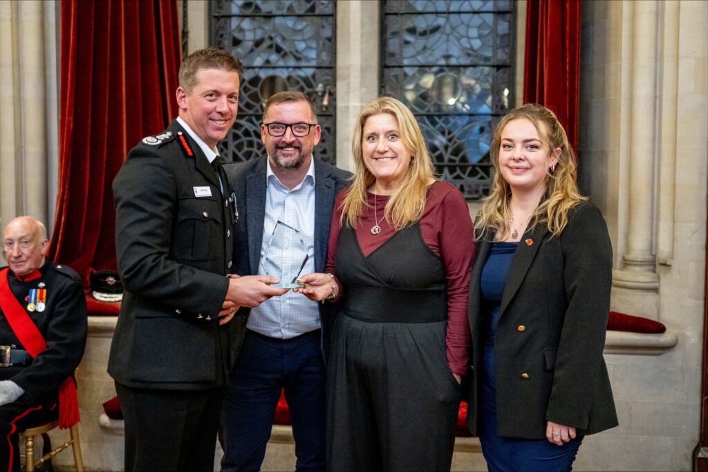 The award was presented at the West Sussex Fire & Rescue Service annual Recognition and Achievement Awards Ceremony at Arundel Castle